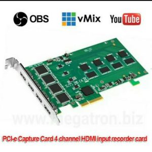 4 Channel HDMI Video Capture Card PCI Express - Resolusi up to 1080p 60fps - Support vMix