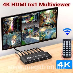 4K HDMI 6x1 Multiviewer - Pembagi Layar menjadi 6 (multi mode)