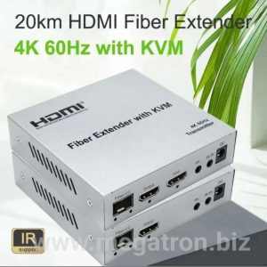 4K HDMI + USB KVM Extender via Fiber Optic (FO) - Support 4K 60hz - up to 20 km