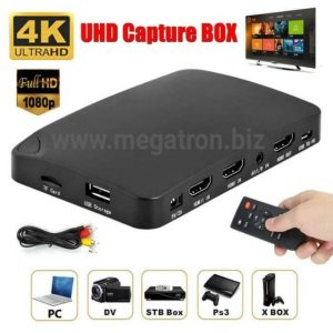 4K UHD Video Capture Recorder - 2 HDMI & 1 RCA input - Merekam ke USB/Memory - Bisa juga rekam di PC