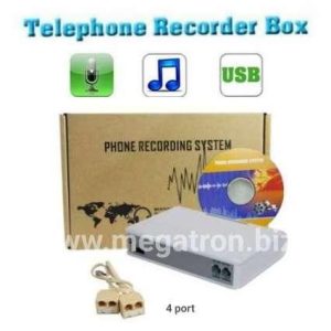 Alat Perekam Pembicaraan Telepon (4 port) - Telephone Recorder Logger