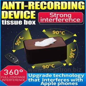 Anti Audio Recording - Audio Recorder Blocker - Pengacak suara rekaman (model Kotak Tisu)