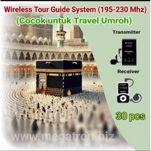 Audio Tour Guide System Wireless 30 Receiver (195-230 Mhz) - cocok buat Travel Umroh Haji