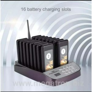 Foodcourt Wireless Paging Calling System - Food Court Guest Pager (16 pager/receiver)