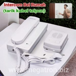 Intercom Doorbell - Bel Rumah dengan Intercom komunikasi 2 arah (tarik kabel Telpon) - Berbicara tanpa Harus Bergantian