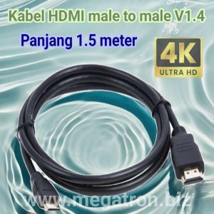 Kabel HDMI male-male 1.5m - Support 4K - murah berkualitas