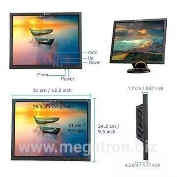LED monitor 14 inch - input HDMI VGA - Ratio 4:3