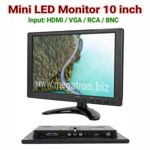 Mini LED Monitor 10 inch (Input : HDMI, VGA, BNC, RCA)