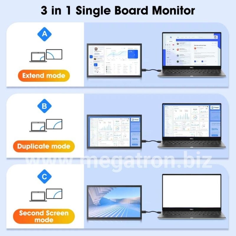 Monitor Touchscreen 10 Inch (HDMI Input) - support Windows & Android