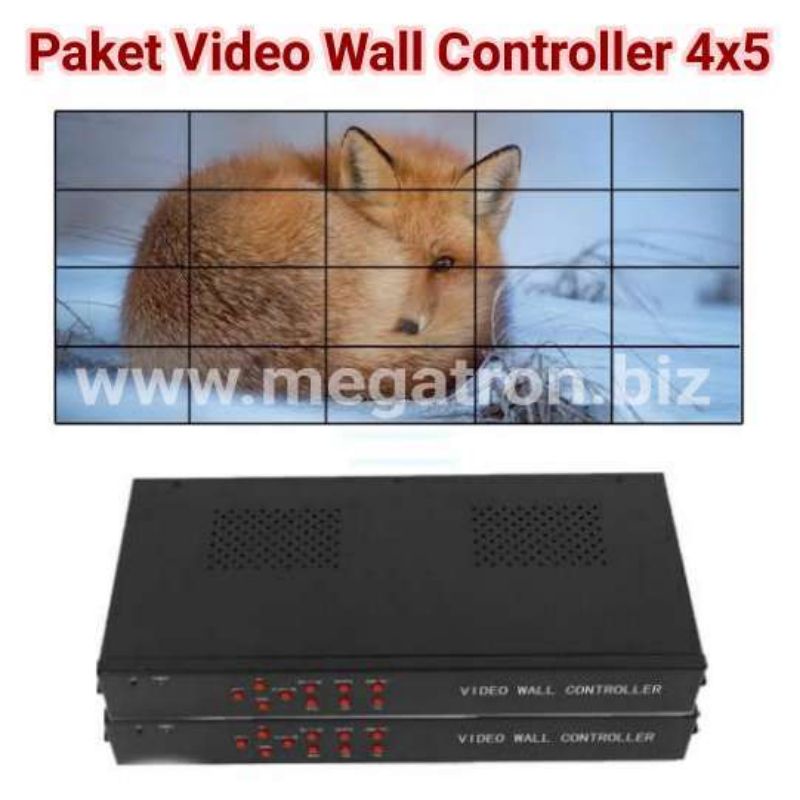Paket 4x5 HDMI Videowall Controller - untuk 20 TV Monitor