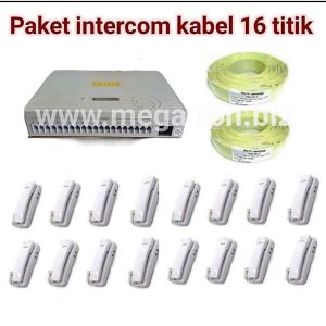 Paket Intercom pakai Kabel 16 Channel (pemasangan sangat mudah)