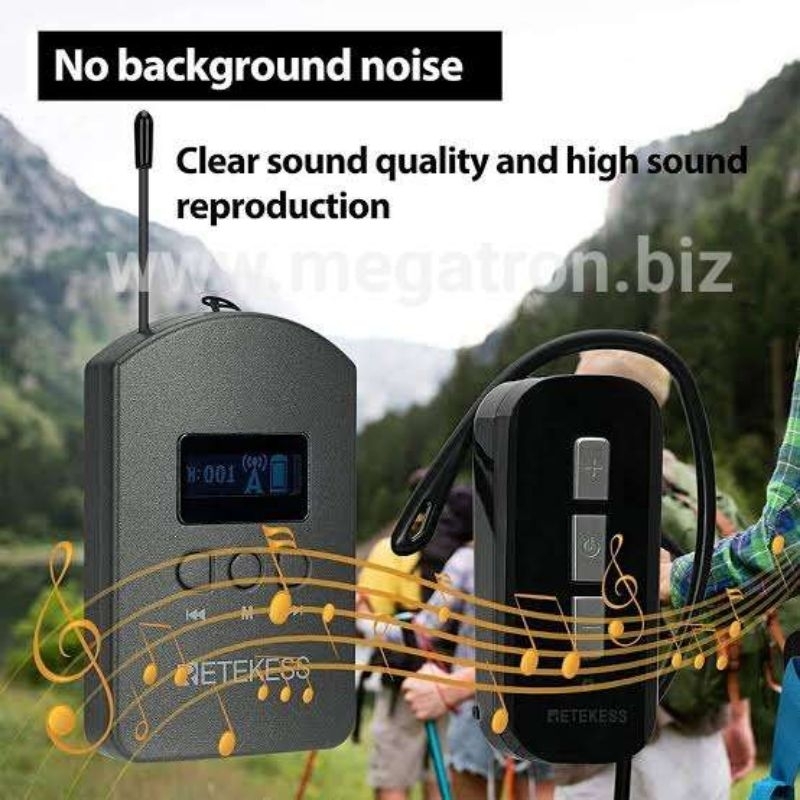 Paket Wireless Tour Guide System 30 Earhook Receiver(utk travel umroh)