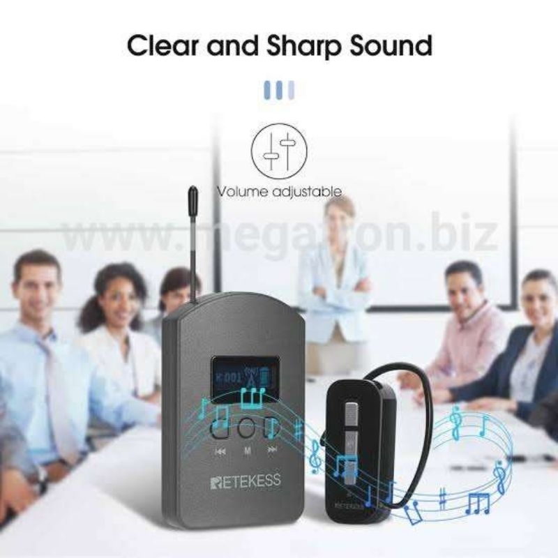 Paket Wireless Tour Guide System 30 Earhook Receiver(utk travel umroh)
