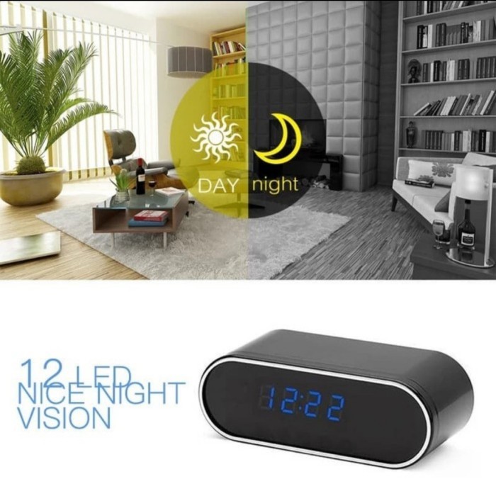 Wifi Spy Camera (model Jam Meja) - Support iOS/Android