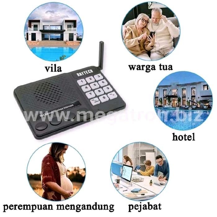 9-channel Wireless Intercom (Interkom Tanpa Kabel (up to 500m)