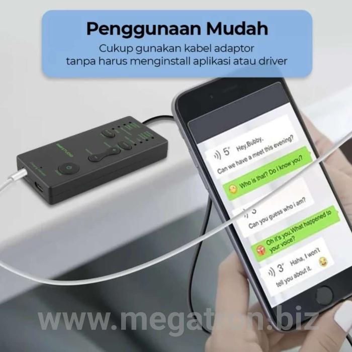 Alat Pengubah Suara (Voice Changer) - Bisa untuk Telepon / Handphone