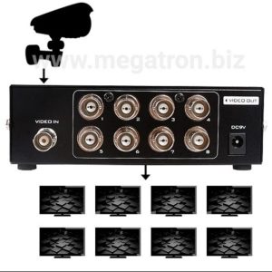 CCTV video Distributor Amplifier 1 input - 8 output