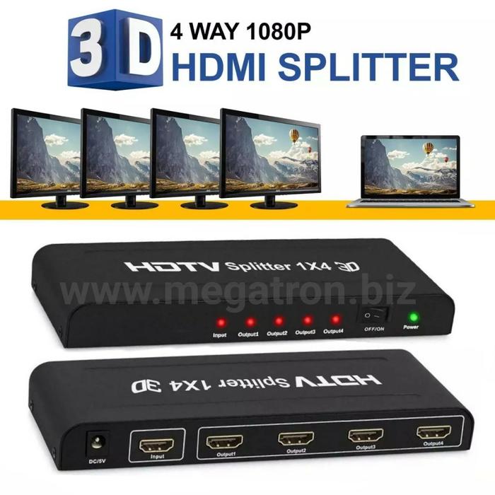 HDMI Splitter Distributor 4 output (1 in - 4 out)
