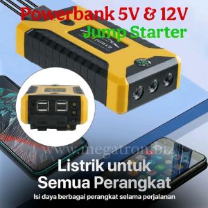 High-Power Powerbank 12V / 5V - Bisa untuk Jump Starter Aki Mobil Soak