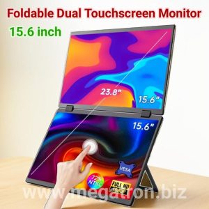 Portable Foldable Dual Screen Touchscreen Monitor 15.6" (Bisa dilipat)