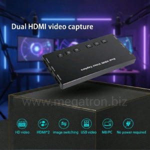 Video Capture 2 HDMI input - 2x1 Live Streaming Switcher - support PIP & PBP